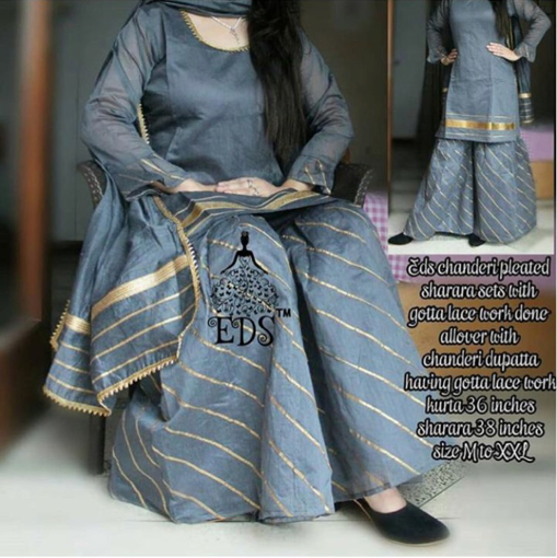 indo western plazo suits