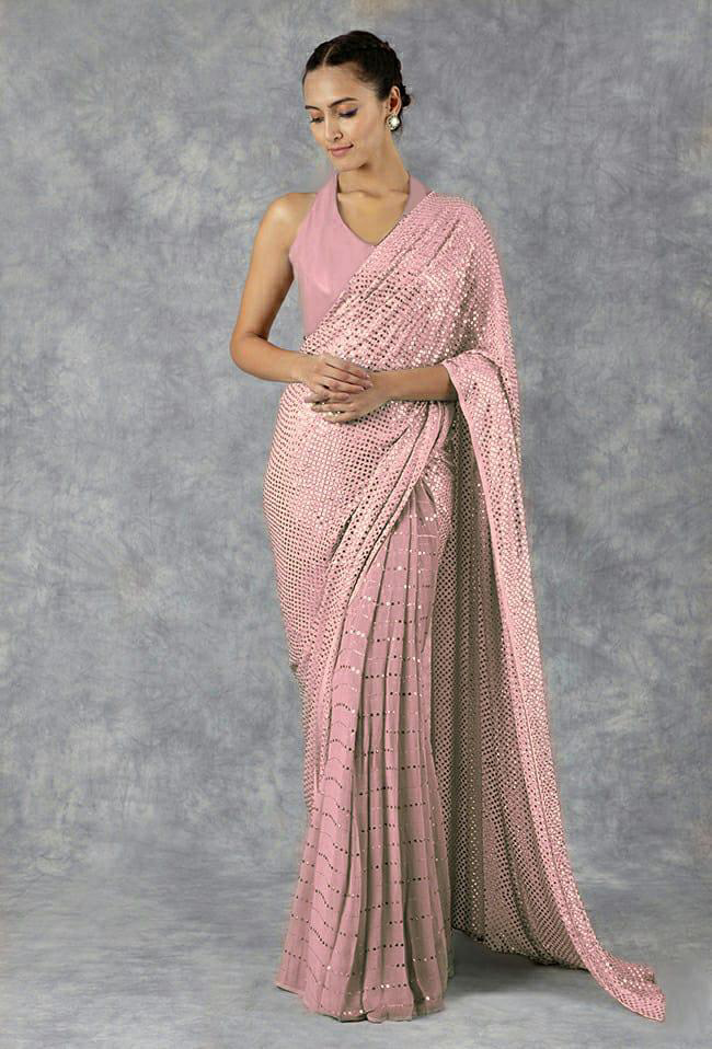 Women's Saree With Mukaish Work Shop online women fashion