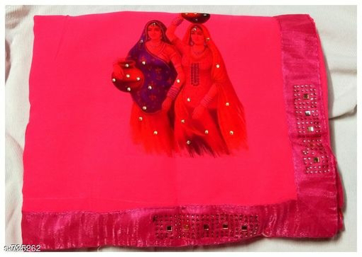 Georgette Saree Udaipur Bazar - 4