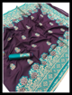 Banarasi Silk Weaving Saree in Violet