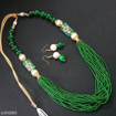 Bead Women's Jewellery Set in Green Color