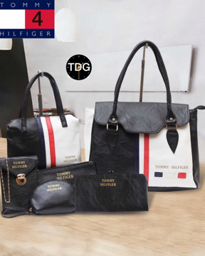 Black & White Color Tommy Hilfiger Handbags, Purses & Clutches