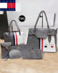 Gray & White Color Tommy Hilfiger Handbags, Purses & Clutches