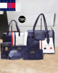 Blue & White Color Tommy Hilfiger Handbags Clutches