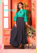 Party Wear Rayon Ladies Designer Dress  For Women  in Green Color