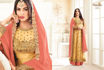 Buy Women's Anarkali Salwar Suit in Pach Color Online at Best Prices on UdaipurBazar.com