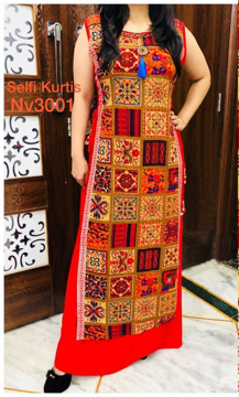 Buy Selfie Kurtis With Double Layer Kurti Online at Best Prices on UdaipurBazar.com