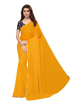 Buy Yellow Chiffon Saree With Light Border Online at Best Prices on UdaipurBazar.com