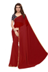 Buy Maroon Chiffon Saree With Light Border Online at Best Prices on UdaipurBazar.com