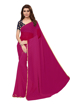 Buy Purple Chiffon Saree With Light Border Online at Best Prices on UdaipurBazar.com