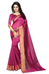 Buy Pink Cotton Silk Sarees with Wide Border Online at Best Prices on UdaipurBazar.com