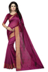 Buy Maroon Color Cotton Silk Sarees with Wide Border Online at Best Prices on UdaipurBazar.com