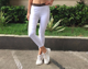 cotton denim stretchable high waist yoga pants  ( black, dark blue, white)
