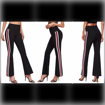 High waist pants (culottes) with stripe