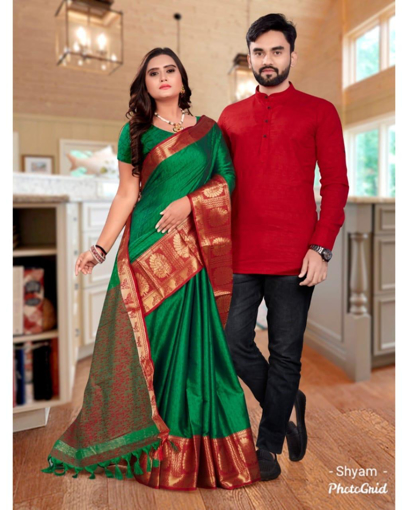 0001078 couple dress in green 510