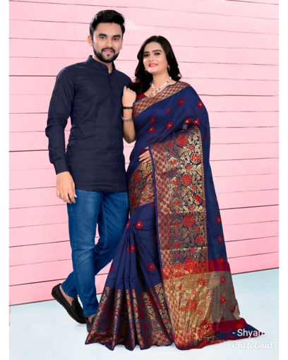 Pretty bride matching her blue pattu saree with pink designer blouse 💙💖 .  Pell… | Wedding saree blouse designs, Wedding blouse designs, Bridal sarees  south indian