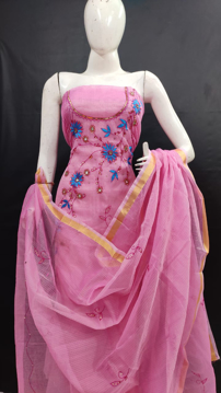 Kota Doria Handwork Suit's Dress Material Online