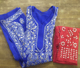 Blue Lucknowi Chikankari Kurti With Red Pants