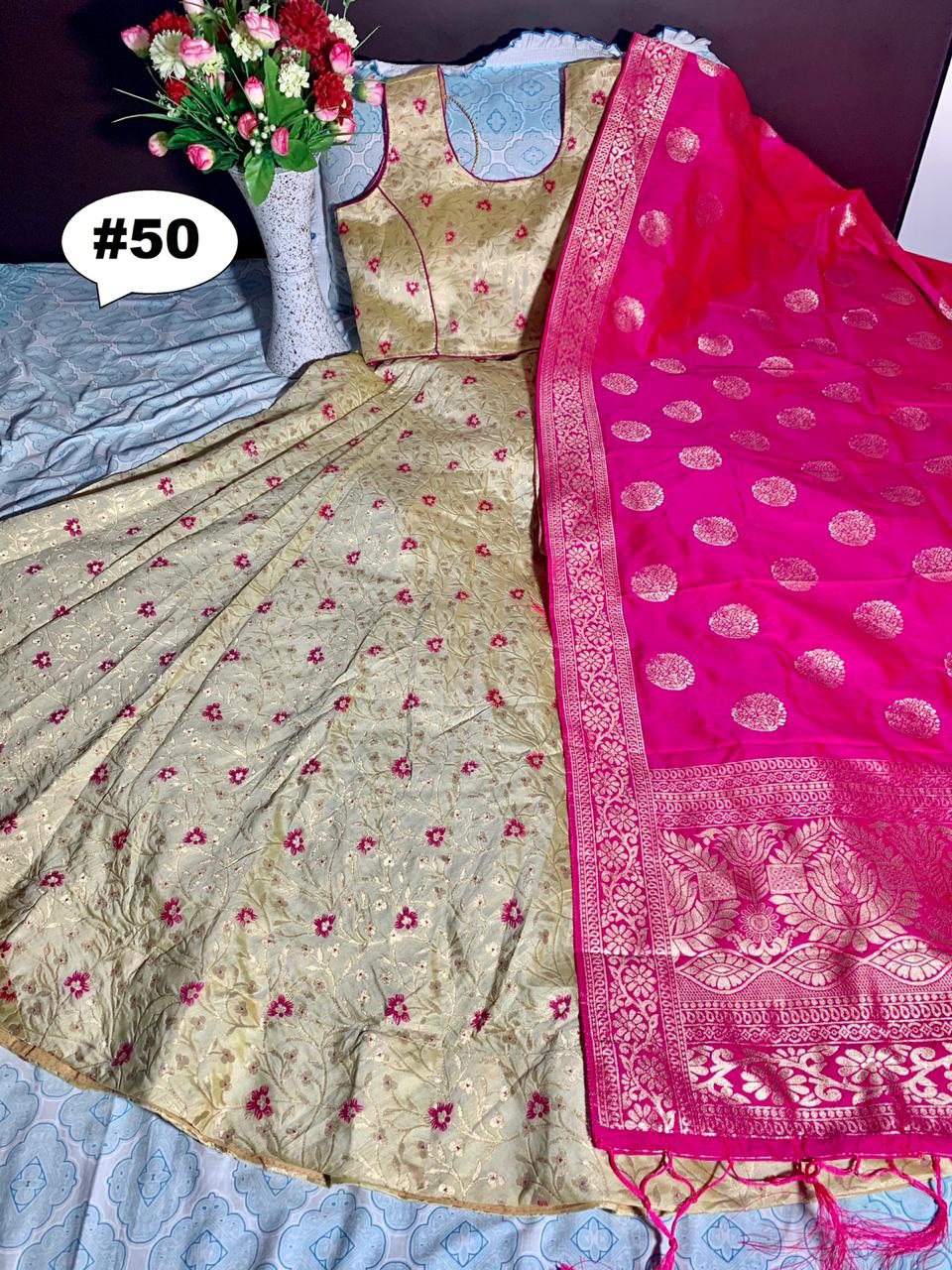 brocade lehenga choli