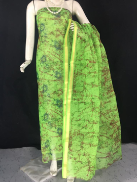Kota Doria Suit - Printed Dress Materia