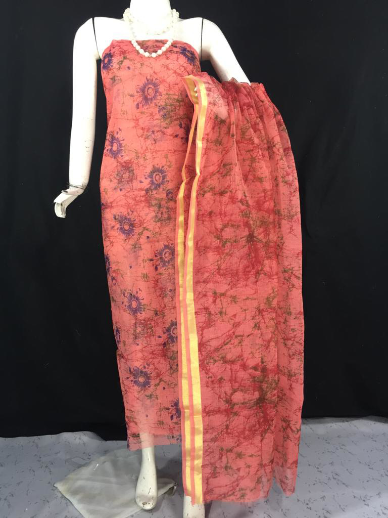 Kota Doria Suit Printed Dress Material Shop online women fashion