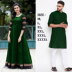 Couple matching dress - Dark Green