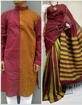 Couple dress with khesh saree for women and kurta for men