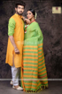 Couple dress with khesh saree for women and kurta for men