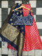 Banarsi lehenga with dupatta and blouse - red