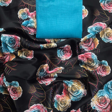 Japan crape saree with digital print