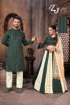Ethnic Couple Combo Dress - Green