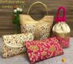 Ethnic Handbags Clutches Combo - Pink