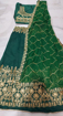 Green lehenga with blouse and dupatta real image