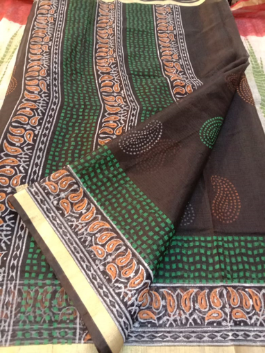 buy traditional handloom designer Kota cotton sarees online, Unnati Silks