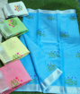 Kota doria embroidery sarees buy online