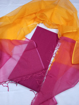 Pure cotton Kota Doria multi dye salwar suits rani pink color