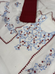 Kota Doria Embroidery Work Top with Chikankari Bottom