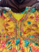 Heavy Georgette Ruffle Digital Print Gown with Dupatta
