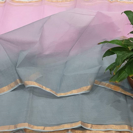 Pure cotton multi dye kota doria saree