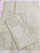 Soft cotton kota doria suits with aari work