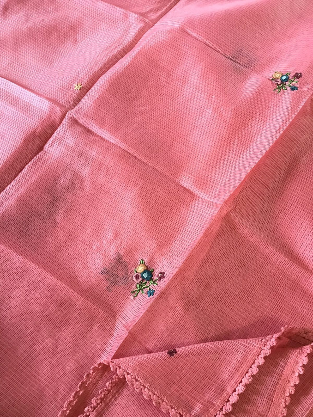 Light Orange Kota Cotton 